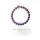 Amethyst Semi Precious Stone Elastic Beaded Bracelet